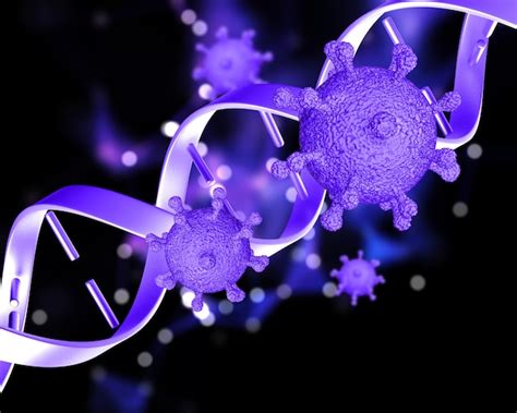 Free Photo 3d Render Of A Medical Background With Virus Cells And Dna