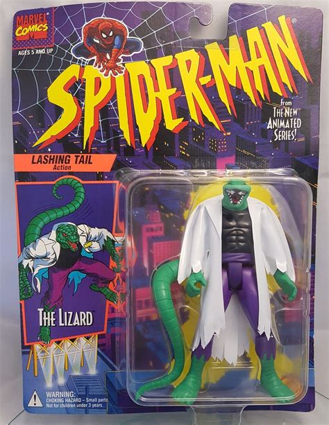 Marvel Comics The Lizard Action Figure Spider Man Animated Series Toybiz 94 Nib Spider Man