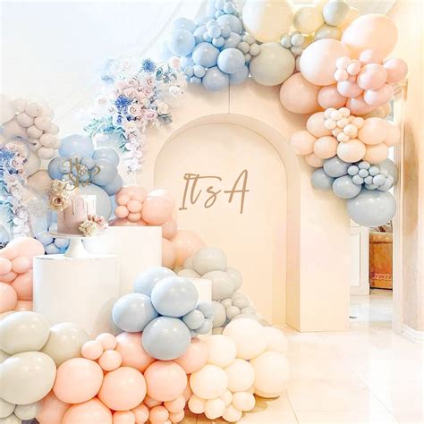 Buy Gender Reveal Balloon Garland Arch Kit SCMDOTI Gender Reveal