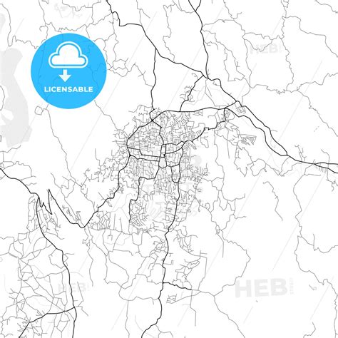 Vector Pdf Map Of Mandeville Jamaica Hebstreits