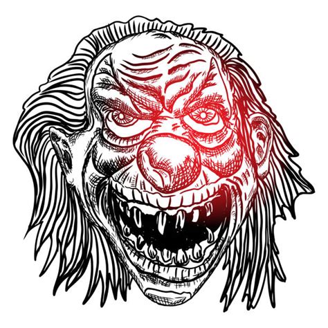 Cartoon Of A Demon Clown Tattoos Illustrations Royalty Free Vector
