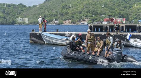 Port Of Spain Trinidad Canadian Armed Forces Divers Drive The
