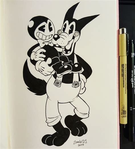 Bendy And Boris By Zombidj On Deviantart