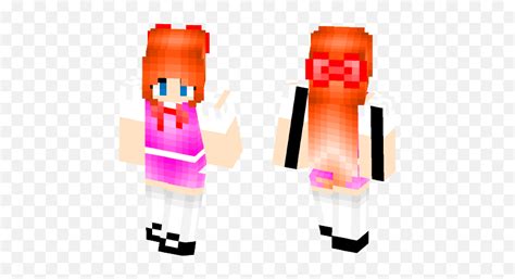Download Blossom From The Powerpuff Girls Minecraft Skin Cool Girl
