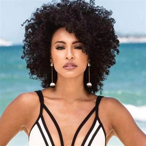 Black Women Medium Lenght Curly Hairstyles 2018 2019