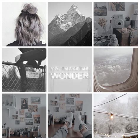 Grey Moodboard Aesthetic Pictures Mood Boards Photo Wall