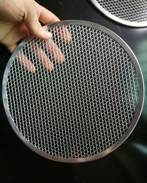 316 Stainless Steel 12 Inch Pizza Pan Round Metal Baking Tray Mesh
