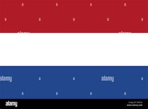 Dutch Flag In Official Colours Stock Photo Alamy
