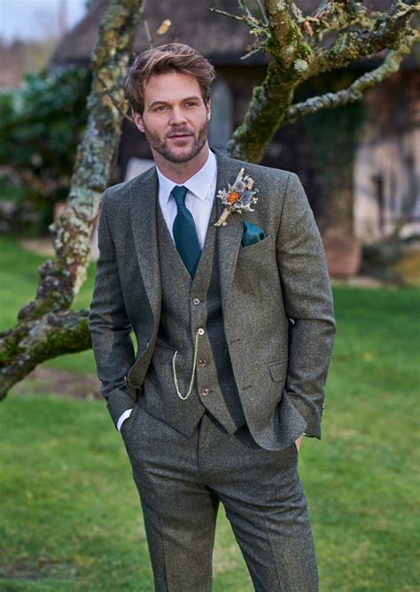Green Tweed Suit Tweed Suits Mens Wedding Hire Coles Menswear