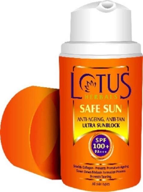 Lotus Herbals Safe Sun Ultra Sunblock - SPF 100 PA+++ - Price in India ...