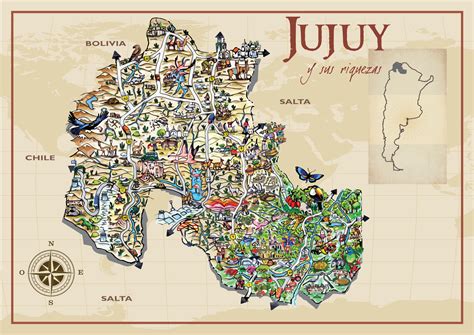 Clipart Jujuy Turismo Map Art