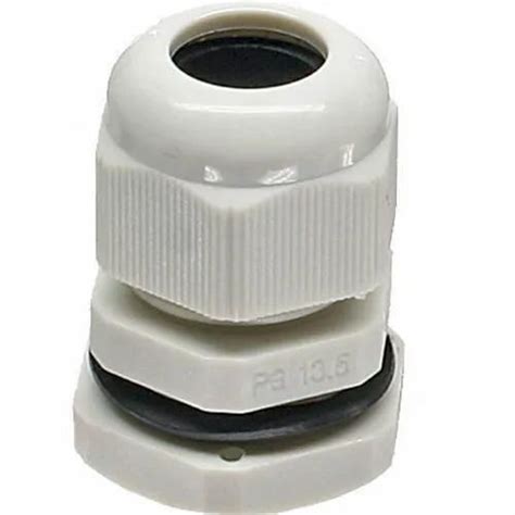 White Pg Plastic Cable Gland Ip Size Mm At Rs Piece