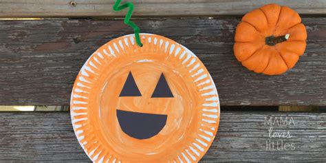 Paper Plate Pumpkin Craft Easy Peasy And Fun Vlrengbr