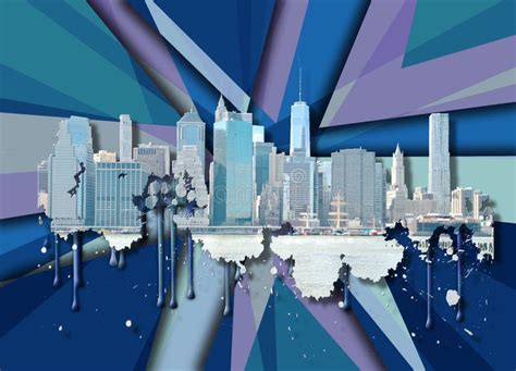 Skyline New York City Stock Illustration Illustration Of Freedom