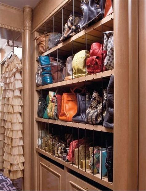 Practical Storage Ideas For Handbags Home Design Closet Bedroom Handbag Storage Room Closet