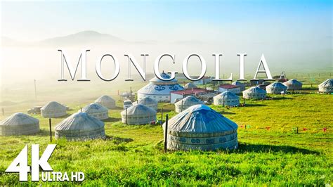 Flying Over Mongolia 4k Video Uhd Relaxing Music With Stunning
