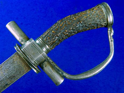 Antique German Germany 18 Century Silver Stag Short Hunting Sword W S