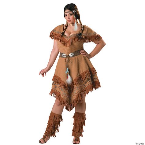 women s native american maiden halloween plus size costume