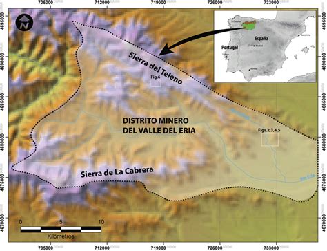Localización Geográfica Y Extensión Del Distrito Minero Del Valle Del