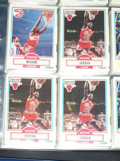 Michael Jordan 1990 fleer Basketball Card
