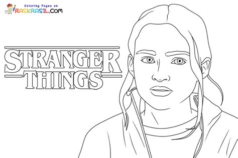Easy Printable Stranger Things Coloring Pages