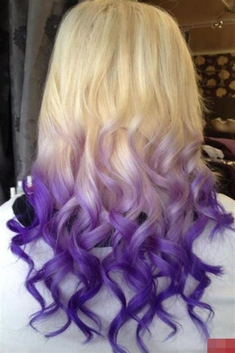dip dyed hair i love this purple hair color ombre trendy hair color hair colour blonde ombre
