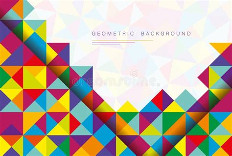 Abstract Vector Background With Triangles Stock Illustration