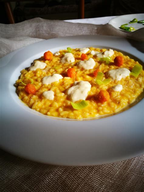 I funghi, non solo piacere per il palato. Risotto con la zucca mericana (Veneta) fonduta di ...