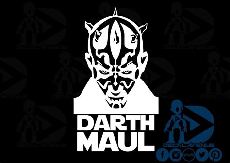 Star Wars Darth Maul Face Decal Sticker