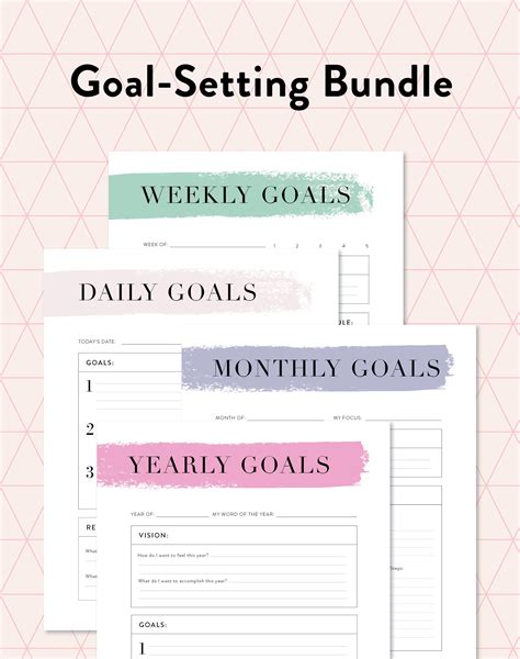 Daily Goals Planner Goal Setting Printable Daily Prin