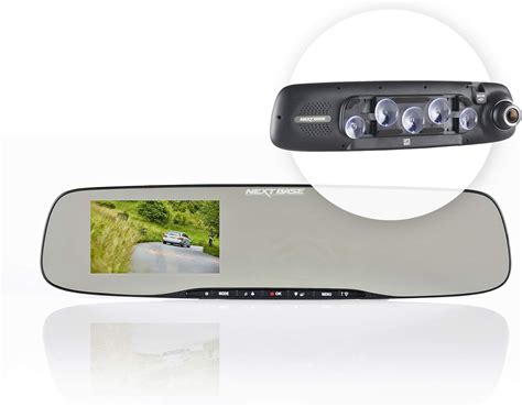 Nextbase Nbdvrmirror Rear View Mirror Dash Cam Full 1080p Fps 4 Led