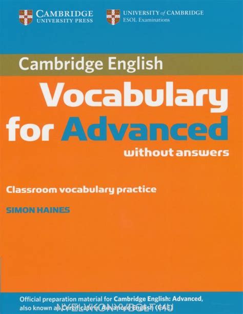 Cambridge English Vocabulary For Advanced Cae Without Answers