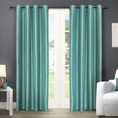 Check spelling or type a new query. Chatra 54 in. W x 108 in. L Faux Silk Grommet Top Curtain ...