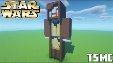 Minecraft Tutorial How To Make An Obi Wan Kenobi In Robes Statue Obi