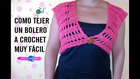 Como Tejer Un Bolero A Crochet Muy F Cil Youtube