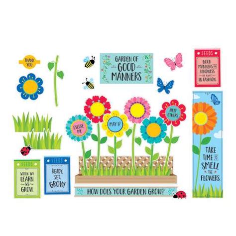 Garden Of Good Manners Mini Bulletin Board Set Creative Teaching Pr