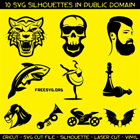 10 free SVG silhouettes in public domain | VectorPortal Blog