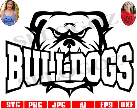Bulldogs Team Bulldog Mascot Booster Clubs Spirit Shirts Logo