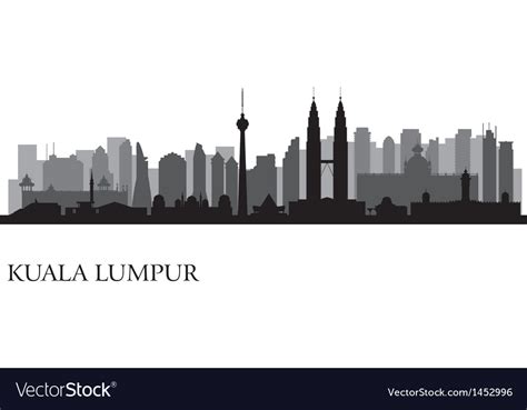 Kuala Lumpur City Skyline Royalty Free Vector Image