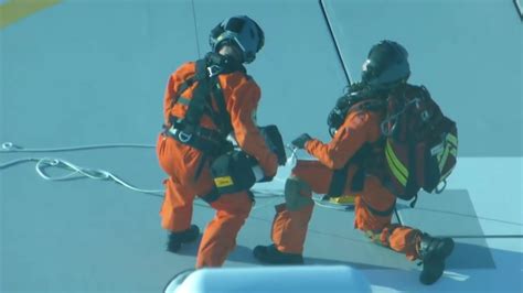 Medical Emergency Evacuation From A Cruise Ship At Sea Youtube