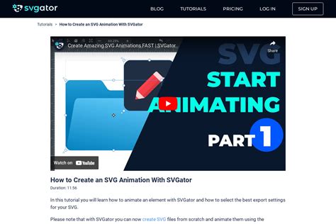 How To Create An Svg Animation Its Easy Svgator Tutorial