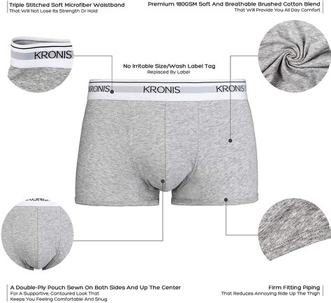 kronis mens underwear low rise trunks 2pk italian designed premium 180gsm cotton ebay