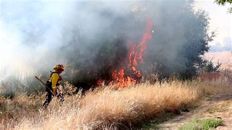Firefighters Limit Vegetation Fire Started By Homeless In Antioch Youtube