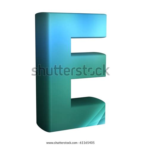 Beautiful Blue 3d Font Letter E Stock Illustration 61165405 Shutterstock