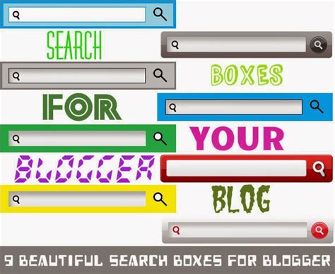 Add 9 Beautiful Search Boxes To Blogger Blogolect