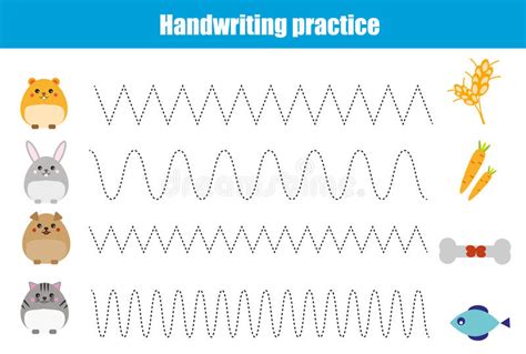 handwriting practice sheet educational children game printable
