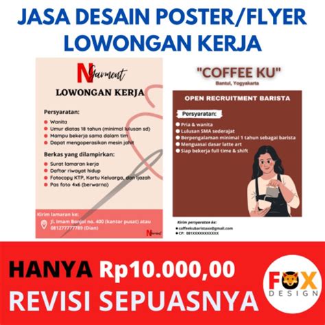 Jual Jasa Desain Posterflyer Lowongan Kerja Indonesiashopee Indonesia