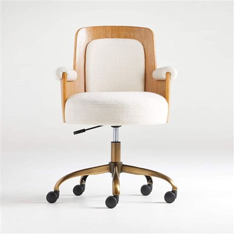 Roan Wood Office Chair Reviews Crate And Barrel In 2022 Wood Office