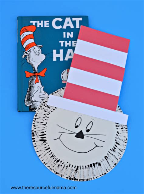 Paper Plate Dr Seuss Cat In The Hat Craft Seuss Crafts Dr Seuss