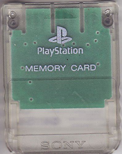 Playstation 1 Memory Card Crystal Clear Video Games